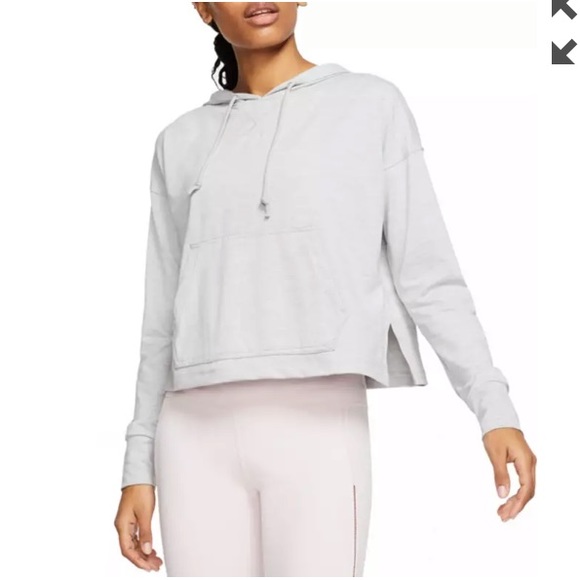Nike Tops - NIKE WOMEN’S YOGA JERSEY CROPPED HOODIE - Size M